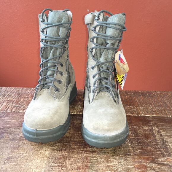 NWT Belleville 610Z ST Hot Weather Side Zip Steel Toe Tactical Boot Mens 6 Sage - Picture 3 of 13